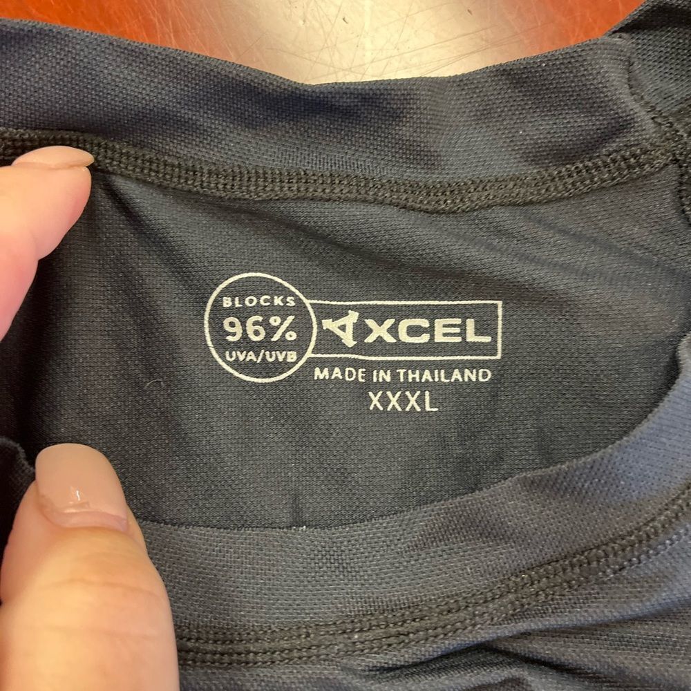 XCEL Black UV Protection Athletic Shirt sz XXXL EUC